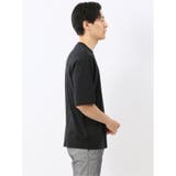 綿100% ロゴプリント クルーネック半袖Tシャツ | TAKA-Q MEN | 詳細画像25