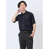 75紺 | Biz クールパス ショートワイドカラー半袖 ビズシャツ | TAKA-Q MEN