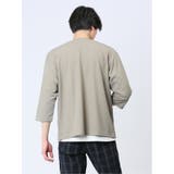 7分袖カーディガン&半袖Tシャツ アンサンブル | TAKA-Q MEN | 詳細画像3