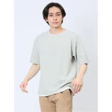 リップル レイヤード風 クルーネック半袖Tシャツ | TAKA-Q MEN | 詳細画像1 