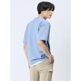 リップル レイヤード風 クルーネック半袖Tシャツ | TAKA-Q MEN | 詳細画像21 