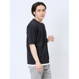 リップル レイヤード風 クルーネック半袖Tシャツ | TAKA-Q MEN | 詳細画像30 