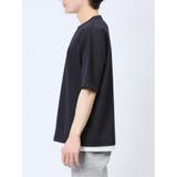 リップル レイヤード風 クルーネック半袖Tシャツ | TAKA-Q MEN | 詳細画像32 