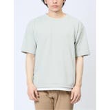リップル レイヤード風 クルーネック半袖Tシャツ | TAKA-Q MEN | 詳細画像5 