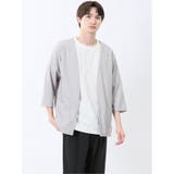 カウラ/Kaule 7分袖カーディガン&半袖Tシャツ アンサンブル | TAKA-Q MEN | 詳細画像1