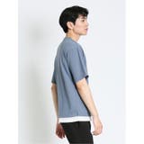 kaule 裾フェイクレイヤード クルーネック半袖Ｔシャツ | TAKA-Q MEN | 詳細画像5 