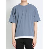 kaule 裾フェイクレイヤード クルーネック半袖Ｔシャツ | TAKA-Q MEN | 詳細画像6 