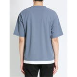 kaule 裾フェイクレイヤード クルーネック半袖Ｔシャツ | TAKA-Q MEN | 詳細画像8 