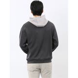 KAITEKI+ ストレッチ ダンボール 配色 プルパーカー | TAKA-Q MEN | 詳細画像3 