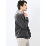 KAITEKI+ ストレッチ ダンボール 配色 プルパーカー | TAKA-Q MEN | 詳細画像4 