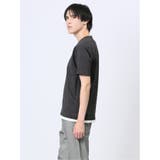 メランジジャージー フェイクキーネック半袖Tシャツ | TAKA-Q MEN | 詳細画像12