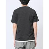 メランジジャージー フェイクキーネック半袖Tシャツ | TAKA-Q MEN | 詳細画像17