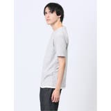 メランジジャージー フェイクキーネック半袖Tシャツ | TAKA-Q MEN | 詳細画像2
