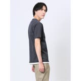 メランジジャージー フェイクキーネック半袖Tシャツ | TAKA-Q MEN | 詳細画像23