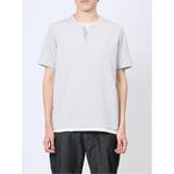 メランジジャージー フェイクキーネック半袖Tシャツ | TAKA-Q MEN | 詳細画像6