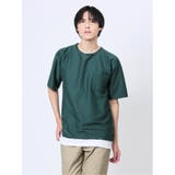 60緑 | クルーネック半袖Tシャツ&タンクトップ アンサンブル | TAKA-Q MEN