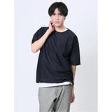 75紺 | クルーネック半袖Tシャツ&タンクトップ アンサンブル | TAKA-Q MEN