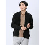 05黒 | ジャガードモール スタンドカットアウター | TAKA-Q MEN