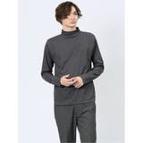 ストレッチ起毛 モックネック 長袖Tシャツ | TAKA-Q MEN | 詳細画像1 