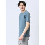 ふくれチェック クルーネック半袖Ｔシャツ | TAKA-Q MEN | 詳細画像12 