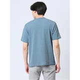 ふくれチェック クルーネック半袖Ｔシャツ | TAKA-Q MEN | 詳細画像13 