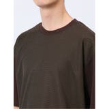 ドビーメッシュ切替 クルーネック半袖Tシャツ | TAKA-Q MEN | 詳細画像19 