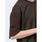 ドビーメッシュ切替 クルーネック半袖Tシャツ | TAKA-Q MEN | 詳細画像20 