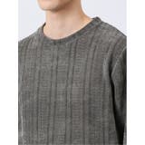 ジャガードモール クルーネック長袖Tシャツ | TAKA-Q MEN | 詳細画像33