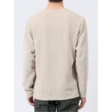 ジャガードモール クルーネック長袖Tシャツ | TAKA-Q MEN | 詳細画像8