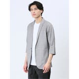吸水速乾 グレンチェック 1ボタン7分袖ジャケット | TAKA-Q MEN | 詳細画像14