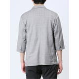 吸水速乾 グレンチェック 1ボタン7分袖ジャケット | TAKA-Q MEN | 詳細画像19