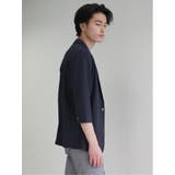 吸水速乾 グレンチェック 1ボタン7分袖ジャケット | TAKA-Q MEN | 詳細画像4