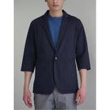 吸水速乾 グレンチェック 1ボタン7分袖ジャケット | TAKA-Q MEN | 詳細画像6