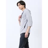 ドビーメッシュ 7分袖パーカー | TAKA-Q MEN | 詳細画像2 