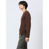 ケーブルジャガード クルーネック長袖Tシャツ | TAKA-Q MEN | 詳細画像2 