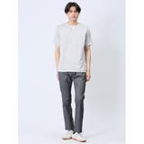 さまになる フェイクレイヤード キーネック半袖Tシャツ | TAKA-Q MEN | 詳細画像10 