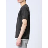 さまになる フェイクレイヤード キーネック半袖Tシャツ | TAKA-Q MEN | 詳細画像16 