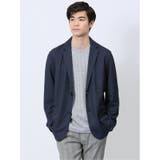 75紺 | ドビーメッシュ 2ボタン ジャケット | TAKA-Q MEN