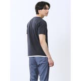 メランジポンチ キーネック半袖Tシャツ | TAKA-Q MEN | 詳細画像12
