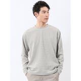 ランダムジャガード クルーネック長袖Tシャツ | TAKA-Q MEN | 詳細画像1 