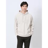 33ベージュ | ポンチ裏メッシュ 長袖プルパーカー | TAKA-Q MEN