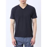 ふくれ千鳥ジャガード Vネック半袖Tシャツ | TAKA-Q MEN | 詳細画像16 