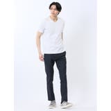 ふくれ千鳥ジャガード Vネック半袖Tシャツ | TAKA-Q MEN | 詳細画像5 