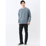 ブロックジャガード クルーネック長袖Tシャツ | TAKA-Q MEN | 詳細画像14 