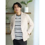 33ベージュ | メッシュドビー鹿の子 2ボタン テーラードジャケット | TAKA-Q MEN