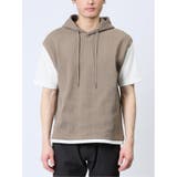 さまになる フェイクレイヤード 半袖プルパーカー | TAKA-Q MEN | 詳細画像18