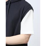 さまになる フェイクレイヤード 半袖プルパーカー | TAKA-Q MEN | 詳細画像32