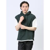 さまになる フェイクレイヤード 半袖プルパーカー | TAKA-Q MEN | 詳細画像4