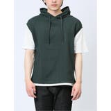 さまになる フェイクレイヤード 半袖プルパーカー | TAKA-Q MEN | 詳細画像9