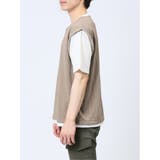 さまになる フェイクレイヤード キーネック半袖Tシャツ | TAKA-Q MEN | 詳細画像28